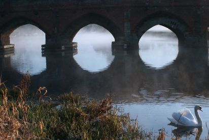 Great Barford Bridge.
Keywords: Landscape